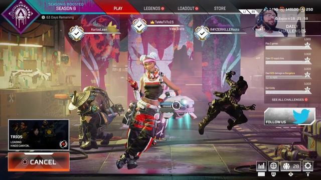 APEX LEGENDS CON AMIGOS BUSCANDO QUIMICA CON MI NUEVO AMIGO RAZER 🔥⚡ смотреть онлайн