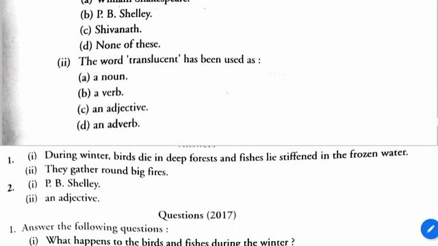 poem summer and winter ||class 8th english mcq type questions смотреть онлайн