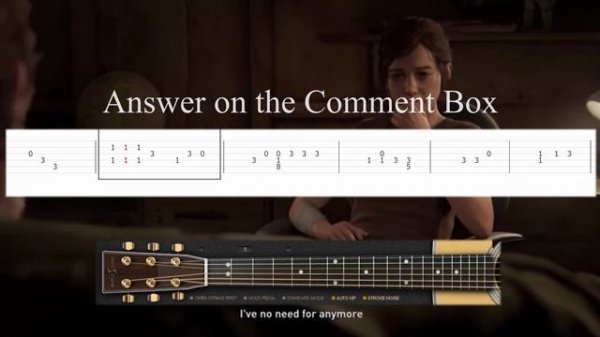 The Last of Us 2 - Future Days (Joel's Song) - Guitar tutorial (TAB)