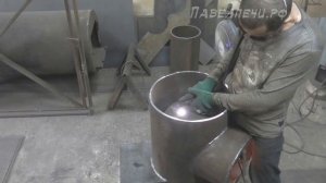 Сделал печь для бани из трубы