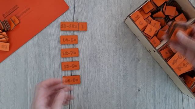 Модуль 50, 51. Ящик с примерами на вычитание. Карточки. Набор "Монтессори 80 в 1" смотреть онлайн