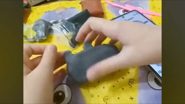 DIY Котик Пушин из лёгкого пластилина💗 смотреть онлайн