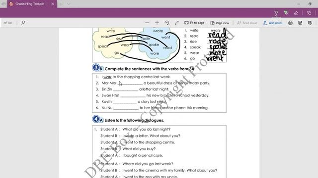 Grade(4) English Unit(9) Lesson (2) 3A , 3B , 4 A , 4B , (Homework) 5A, 5B смотреть онлайн