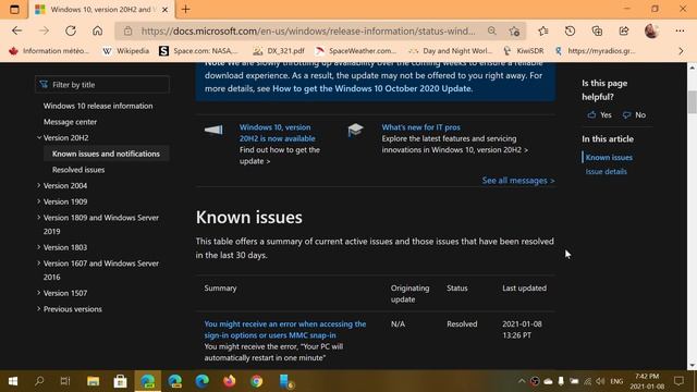 Windows 10 October 2020 update blockers removed with LSASS reboot problem fixed January 8th 2021 смотреть онлайн