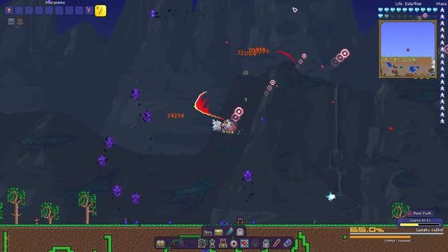 Terraria Murasama with Luxors Gift vs Calamity Mod Boss Rush Fail смотреть онлайн
