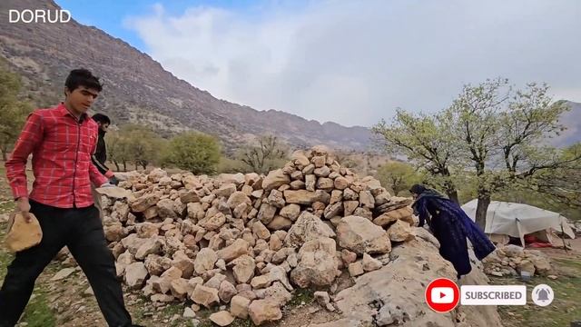 The Beauties Of Nomadic Life; Akram Bathes Her Son!