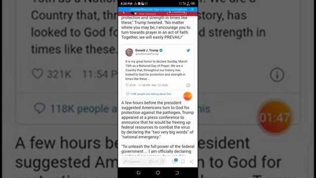 Trump declares Sunday National Day of Prayer "We are a Country That Have looked to God in Times th. смотреть онлайн