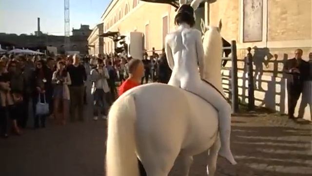 L'Anno Del Coniglio Bianco. By Franco Losvizzero 2011-Performance. Macro Museum