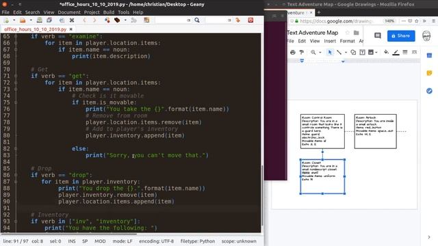 Live Coding - Making a Basic Text Adventure (10/10/2019) смотреть онлайн