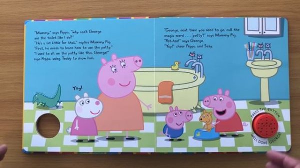 George’s Potty: Peppa Pig Read Aloud Book for Children and Toddlers