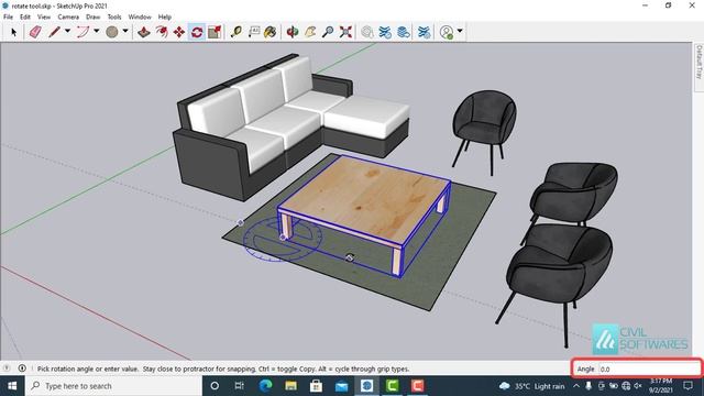 How to Rotate in SketchUp | Rotate Tool in SketchUp смотреть онлайн