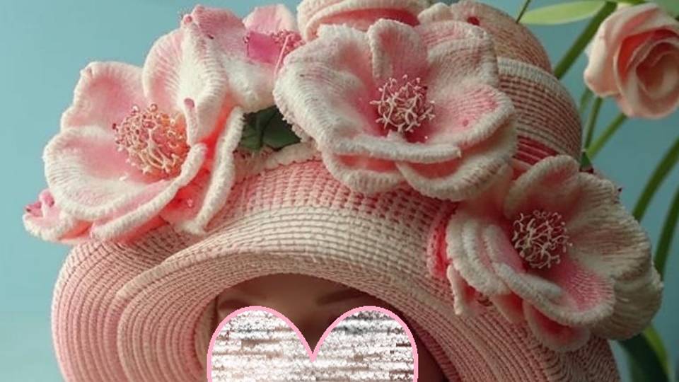 ШАПКИ и ШЛЯПКИ с цветами от нейросети. Подборка №1. ВЯЗАНИЕ. смотреть онлайн