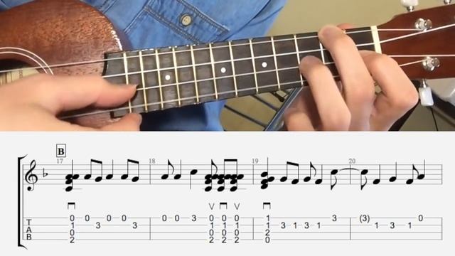 UKULELE. Bobby McFerrin - Don't Worry Be Happy UKULELE TUTORIAL смотреть онлайн