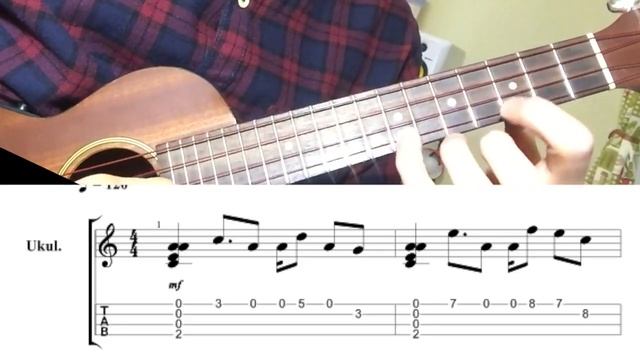 UKULELE. HAROLD FALTERMEYER-AXEL F UKULELE TUTORIAL смотреть онлайн