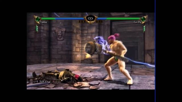 Tomba vs The Last Evil Pig (in Soul Calibur IV) смотреть онлайн