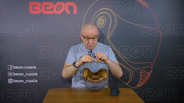 Шлем ретро-эндуро Beon Vintage F2 (Black Rider BR 52) смотреть онлайн