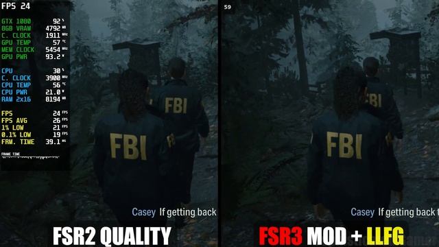 FSR3 Mod + Lossless Scaling Frame Generation - Alan Wake 2
