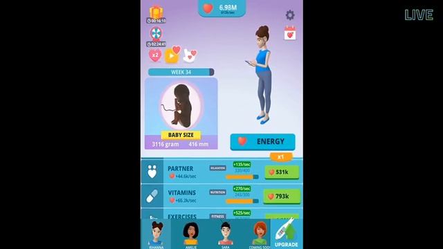 Pregnancy Idle Game Week 31 - 35 (Android,iOS)