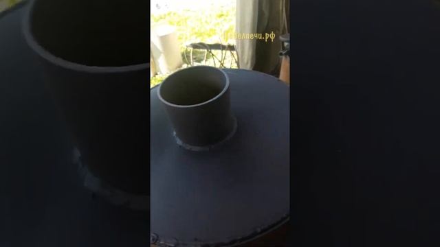 Надёжная печь для бани из трубы с теплообменником. смотреть онлайн