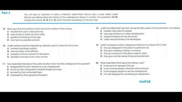 C1 Advanced (CAE) Listening Test 32 with answers