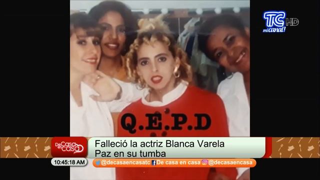 Actriz Blanca Varela Falleció