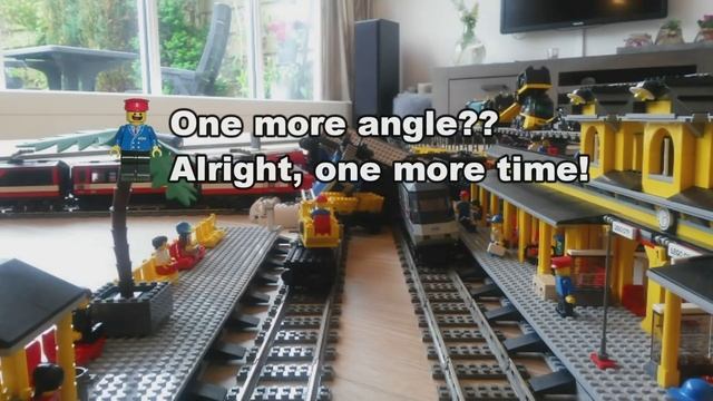 Lego Train Crash With 10 Lego Trains: Maersk, Horizon Express, Metroliner, And Others
