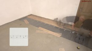 Укладка замковой виниловой плитки ПВХ Pergo на подложку