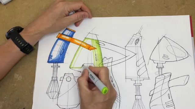 Marker Rendering Of The A3 Hand Held Whisk Sheet