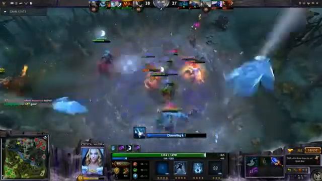 Dota 2 Crystal Maiden RAMPAGE and 2x TRIPLE ! смотреть онлайн