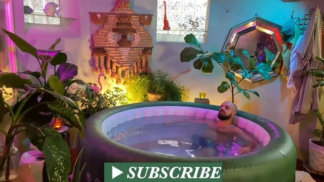 We put a inflatable HOT TUB in our BASEMENT смотреть онлайн