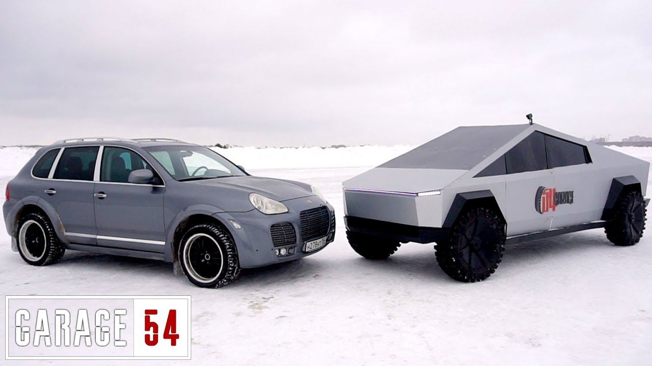 TESLA CyberTruck против PORSHE Cayenne