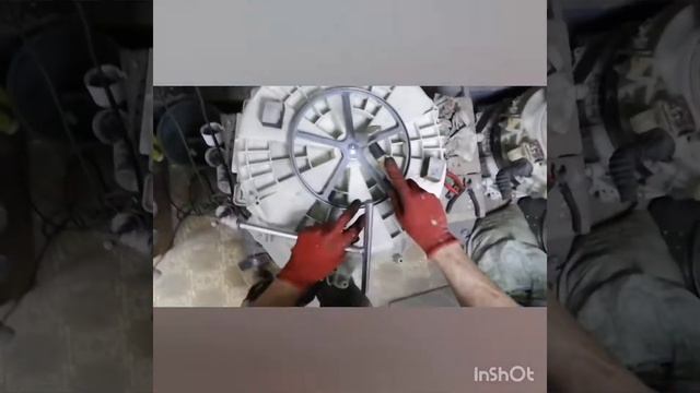 Режем бак Индезит. Замена подшипника. Часть 1