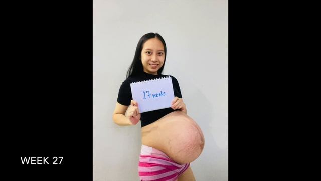 Triplets Pregnancy Transformation (week By Week) | Life With The Hees | Jovelyn Tiga Kambal