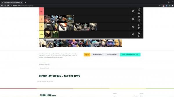 Last Origin: Tier List Part4 - AGS Unit -