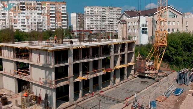 ЖК "Парковый". Ход строительства: август 2021 смотреть онлайн