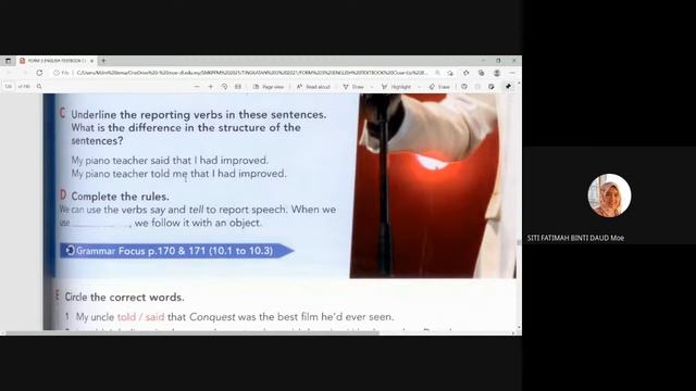 Form 3: Reported Speech смотреть онлайн