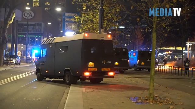 51 aanhoudingen en drie gewonden door kogels tijdens rellen in Rotterdam смотреть онлайн