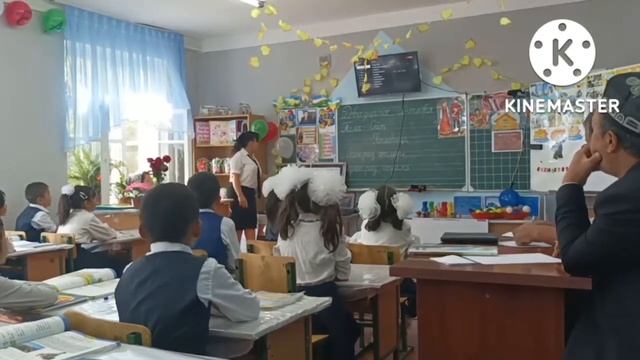 Открытый урок в 3-классе в 23-школе Кургантепинского района. смотреть онлайн