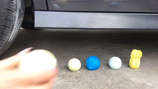 Crushing Crunchy And Soft Things By Car Experiment BathBomb ASMR Compilation Oddly Satisfying Video