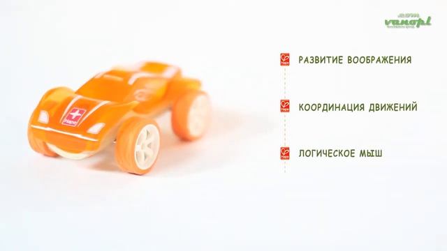 Деревянная игрушка машинка "Twin Turbo" HAPE Китай (бамбук) смотреть онлайн