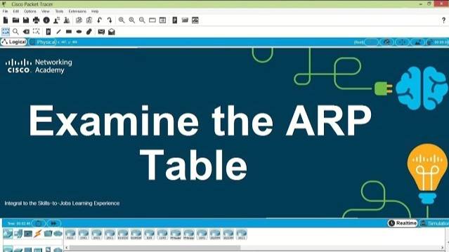 Packet Tracer V7.2 - Examine the ARP Table смотреть онлайн