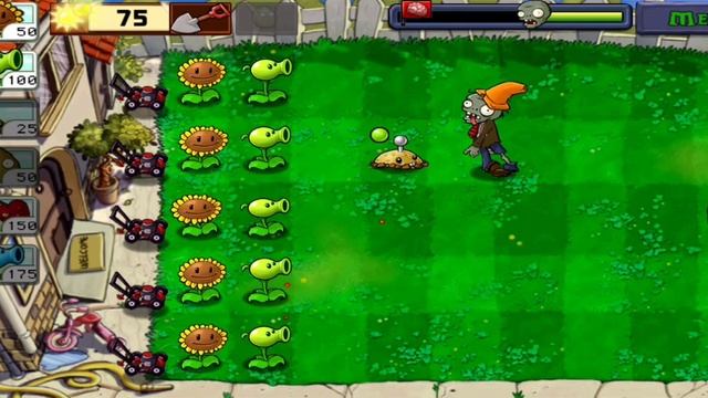 Новая поляна. Старые зомби. Растения против зомби. Серия 8 смотреть онлайн