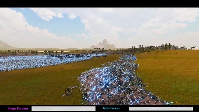 XENOMORPH FORTRESS Vs 500,000 JEDIS FORCES | Ultimate Epic Battle Simulator 2 UEBS 2