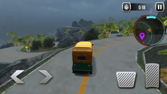 Tuk Tuk Rickshaw Game || Uphill Tuk Tuk Rickshaw Driving Android Gameplay By Android Gaming смотреть онлайн