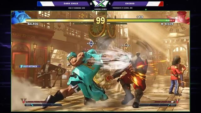 F@X 245 SFV - DARK CHILD (Akuma, Balrog) Vs. Exceed (Bison) Street Fighter 5 Losers Semis смотреть онлайн