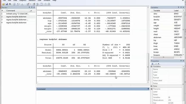 Fitting a Simple or Multiple Linear Regression Model in Stata смотреть онлайн