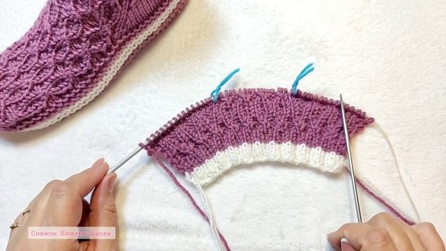 🔥 Уютные носки-тапки‼️МК➡️ На двух спицах и без шва на подошве 🤗 смотреть онлайн