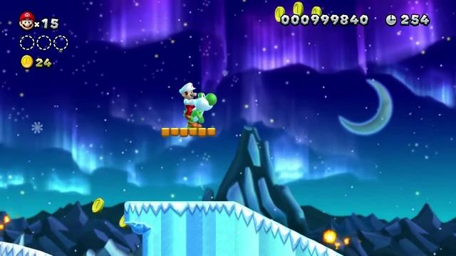New Super Mario Bros. U - Frosted Glacier 3 - Pricky Goombas! (HD \ 60 fps) [Gameplay Walkthrough] смотреть онлайн
