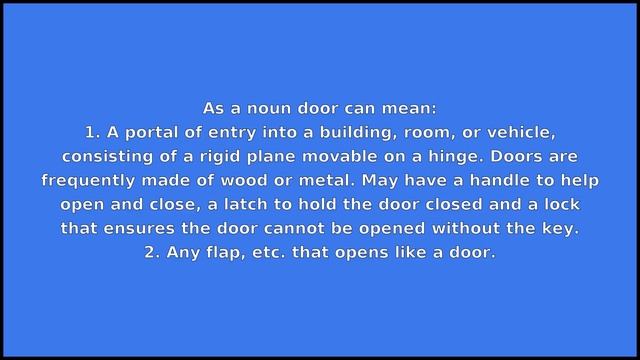 DOOR - Meaning and Pronunciation смотреть онлайн