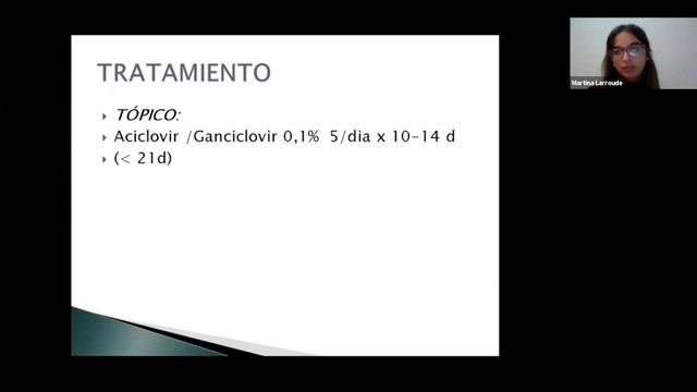 Estudios Complementarios 1- Dra. Brenda Salinas.  Herpes Cornea - Dra. Martina Larroude